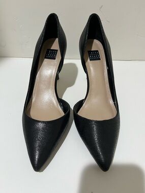 White House Black Market Black Pointed D'Orsay Heels